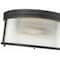 Z-Lite Carnaby Flush Mount, 4-Light, 18 In.W x 8.25 In.H, Matte Black/Clear Ribbed 7504FR18-MB - alternate 3